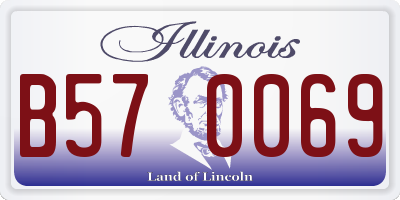 IL license plate B570069