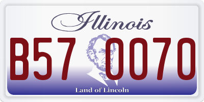IL license plate B570070