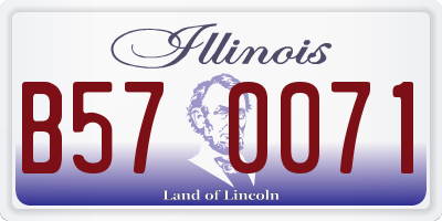 IL license plate B570071