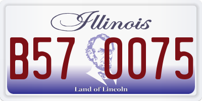 IL license plate B570075