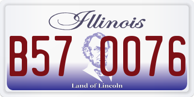 IL license plate B570076