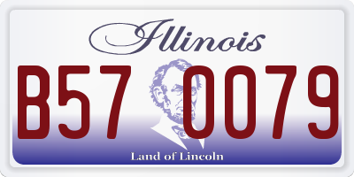 IL license plate B570079