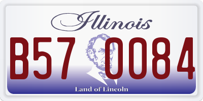 IL license plate B570084