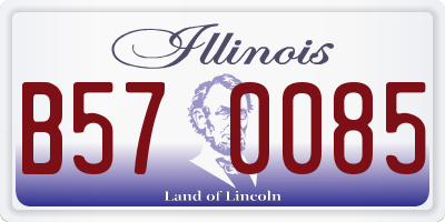 IL license plate B570085