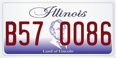 IL license plate B570086