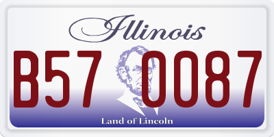 IL license plate B570087