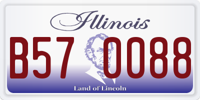IL license plate B570088