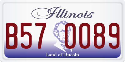 IL license plate B570089