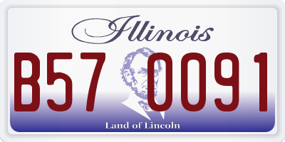 IL license plate B570091