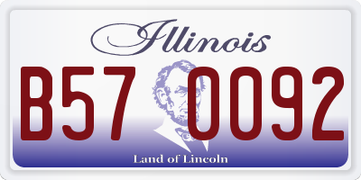 IL license plate B570092