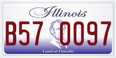 IL license plate B570097