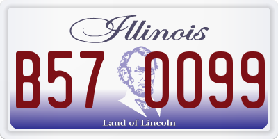 IL license plate B570099