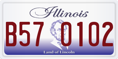 IL license plate B570102