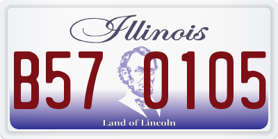 IL license plate B570105