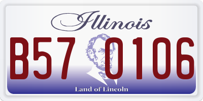 IL license plate B570106