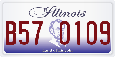 IL license plate B570109