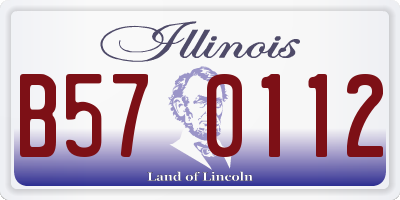 IL license plate B570112