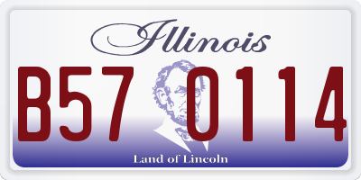 IL license plate B570114