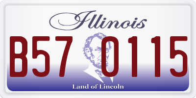 IL license plate B570115