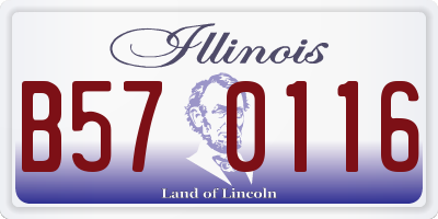 IL license plate B570116