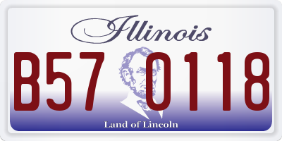 IL license plate B570118