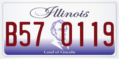 IL license plate B570119