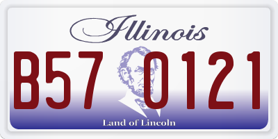 IL license plate B570121