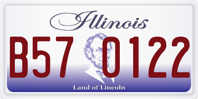 IL license plate B570122