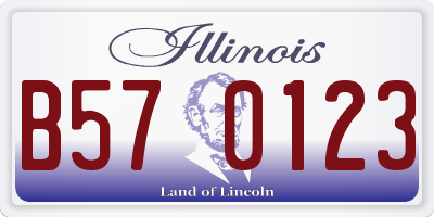 IL license plate B570123