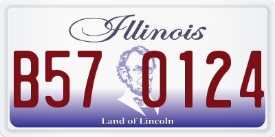 IL license plate B570124