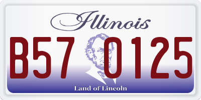 IL license plate B570125