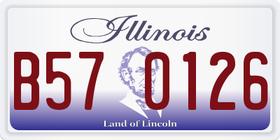 IL license plate B570126