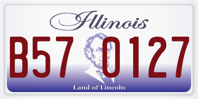 IL license plate B570127