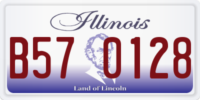 IL license plate B570128