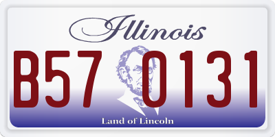 IL license plate B570131