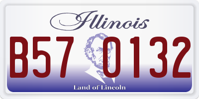 IL license plate B570132
