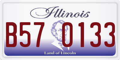IL license plate B570133