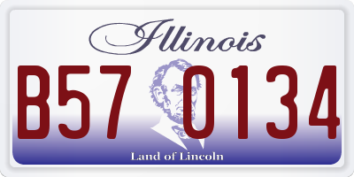 IL license plate B570134