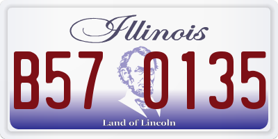IL license plate B570135