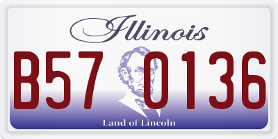 IL license plate B570136