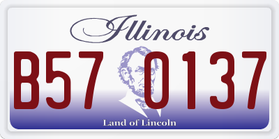 IL license plate B570137
