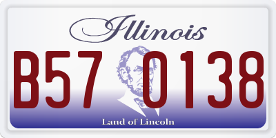 IL license plate B570138