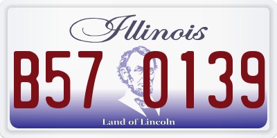IL license plate B570139