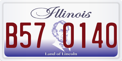 IL license plate B570140
