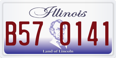 IL license plate B570141
