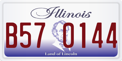 IL license plate B570144