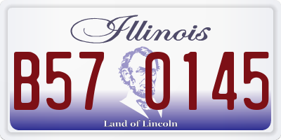 IL license plate B570145