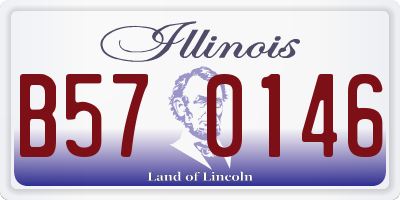 IL license plate B570146