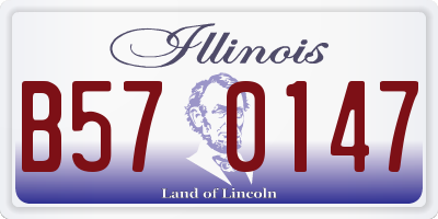 IL license plate B570147
