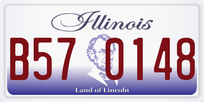 IL license plate B570148